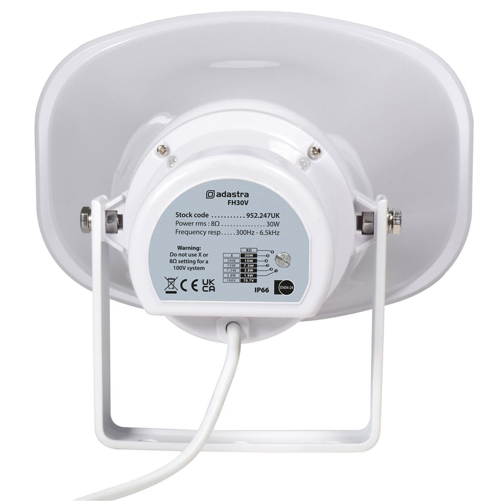 EN54-24 Fire Rated Horn Speakers - FH30V 100V 30W IP66