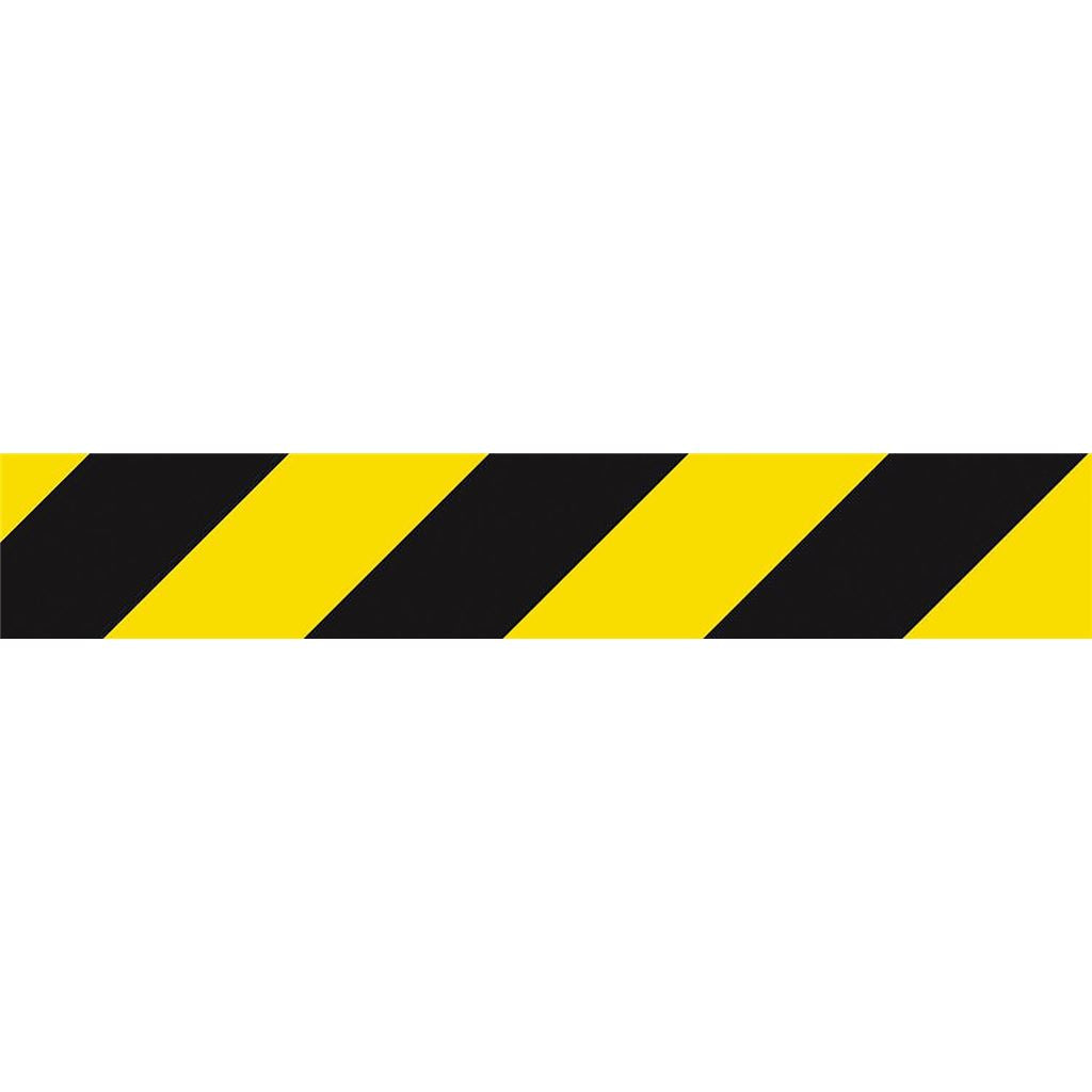 Hazard warning tape 50mm x 33m - Blk/Yell