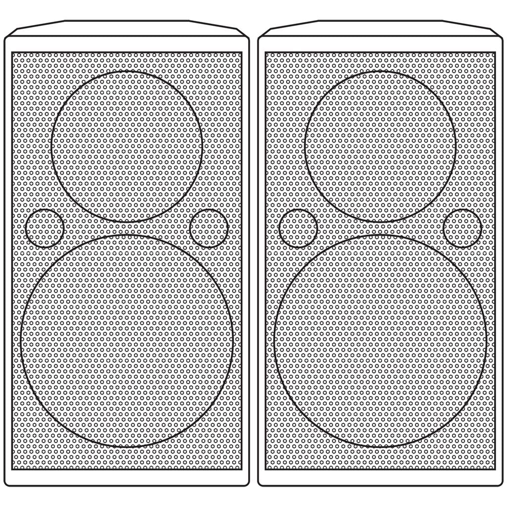 6.5" Speakers 80W - Pair - CX-8086 black - CX-8086B