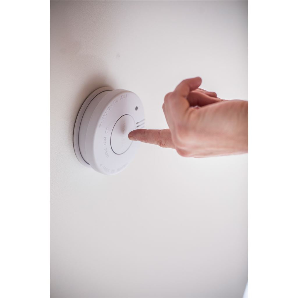 Photoelectric Smoke Detector with Hush Feature - w/hush button - SD102P