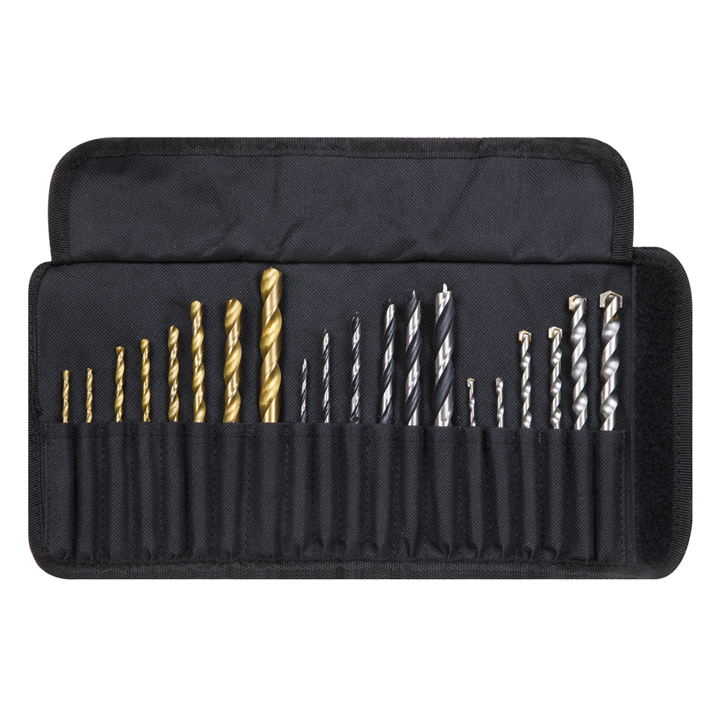 1/4"Hex Shank Assorted Drill Bit Set 20pc