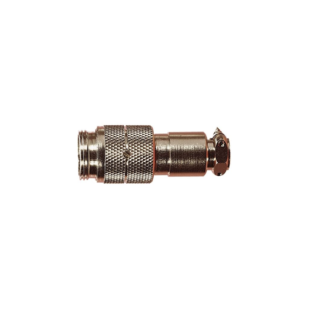 Nickel High Quality Multi Contact Line Plug with Cable Grip and Solder Terminals