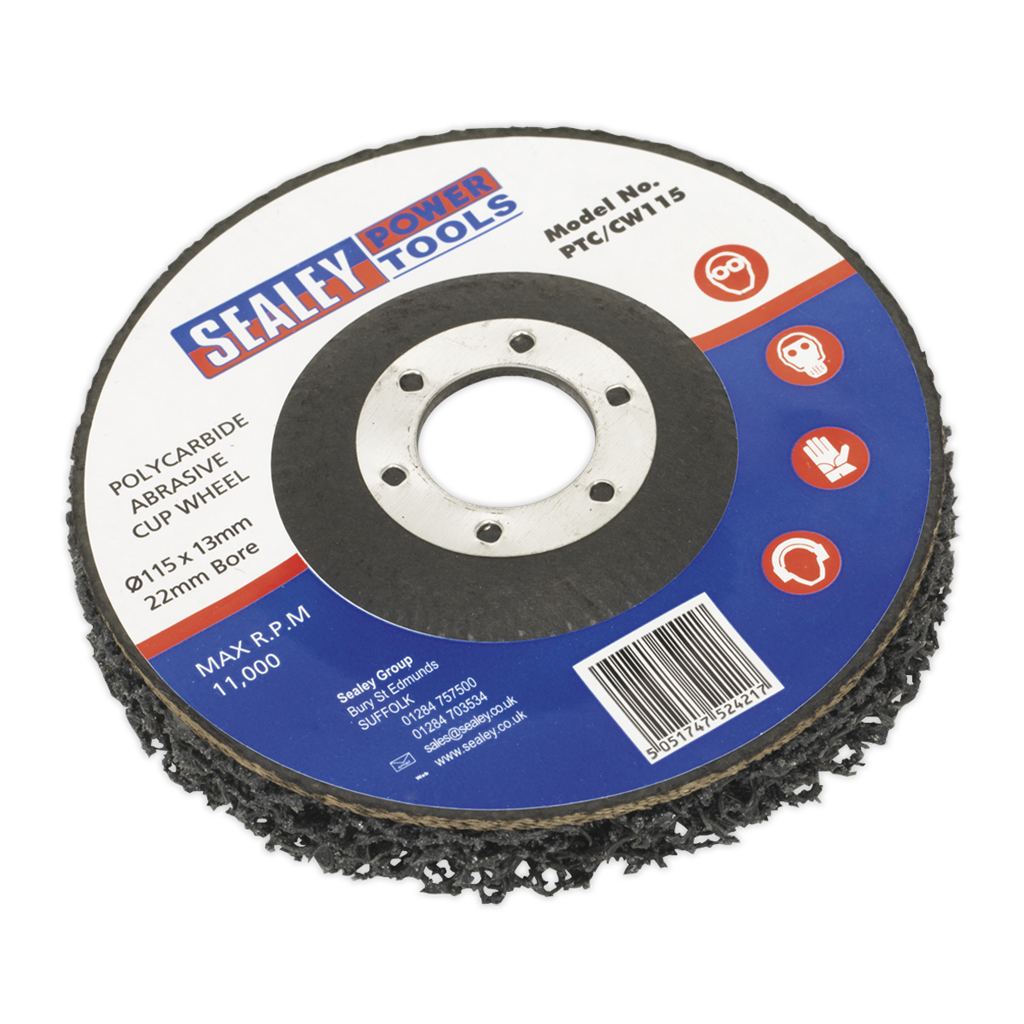 Polycarbide Cup Wheel &#216;115 x 13 x &#216;22mm