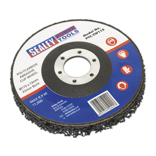 Polycarbide Cup Wheel &#216;115 x 13 x &#216;22mm
