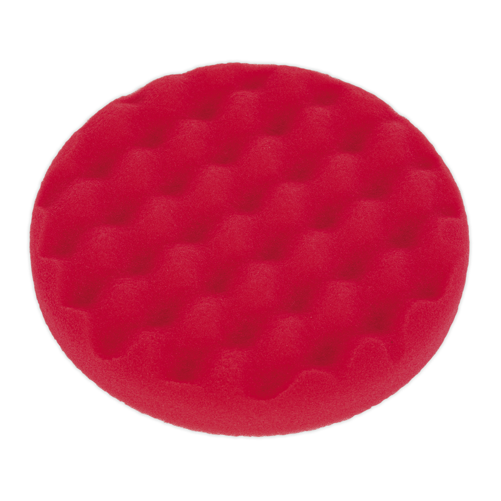 Buffing & Polishing Foam Head Hook-and-Loop &#216;150 x 25mm Red/Ultra-Soft