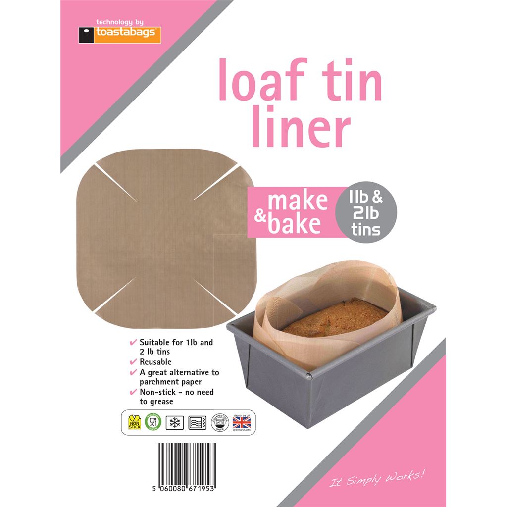 Toastabags Make & Bake Loaf Tin Liner - LTL1