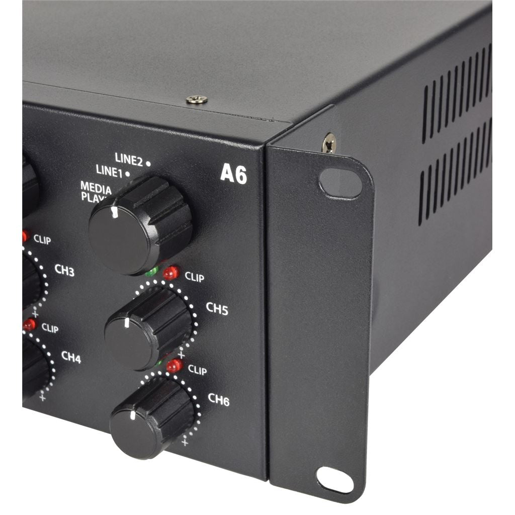 A-series Multi Zone Stereo Amplifiers - A6 Tri Amplfier 6x200W