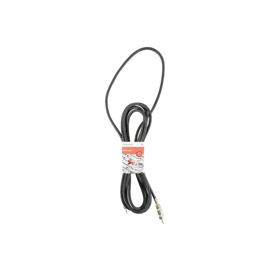 Classic Audio Leads 3.5mm TRS Jack Plug - 3.5mm TRS Jack Plug - 3.0m - S3J300