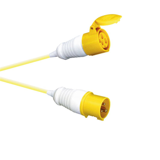 16A 110V Yellow High Current Extension Lead 1.5mm