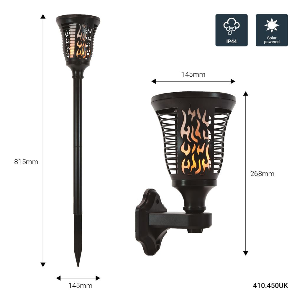 Outdoor Solar LED Flame Light