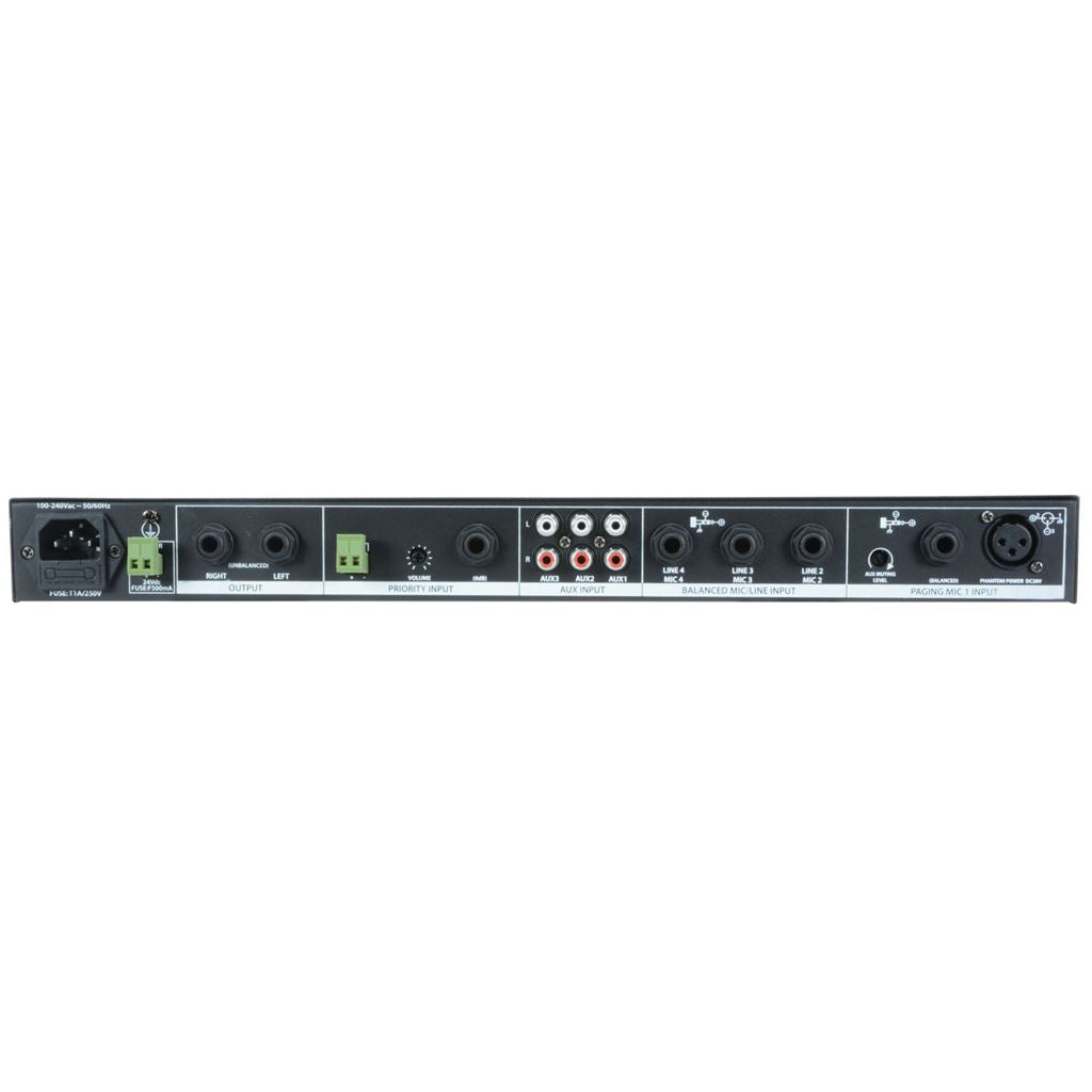 1U Mic/Line Rack Mixer - ML432 4mic+3aux