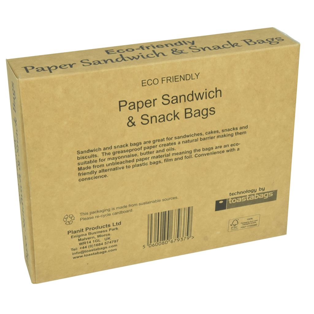 Eco Paper Sandwich Bags - 25 Pack