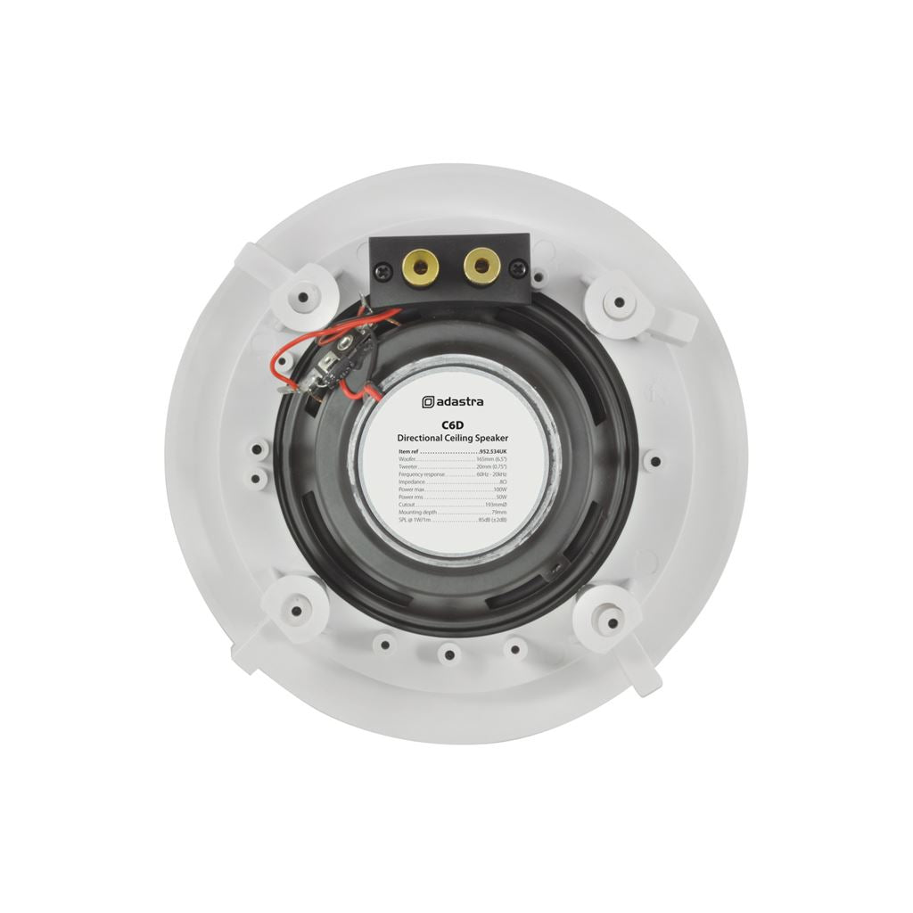 CD Series Ceiling Speakers with Directional Tweeter - 16.5cm (6.5") tweeter/ Single - C6D