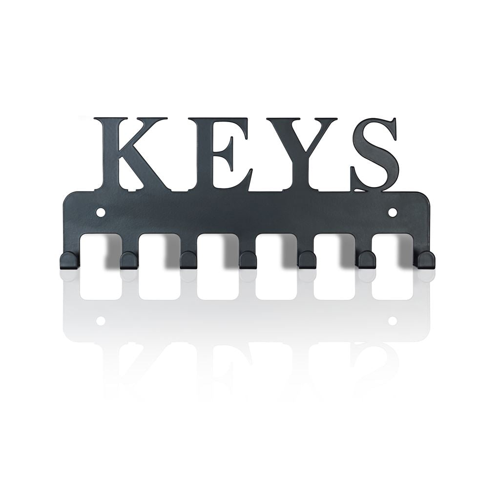 St Helens Home and Garden Key Design Wall Mounted Key Hanger with 7 Hooks