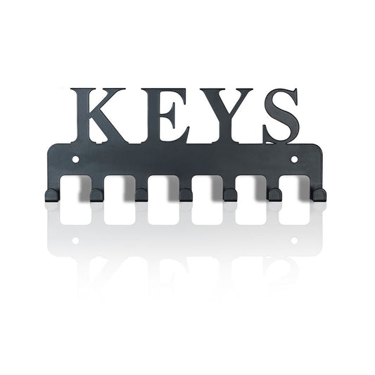 St Helens Home and Garden Key Design Wall Mounted Key Hanger with 7 Hooks