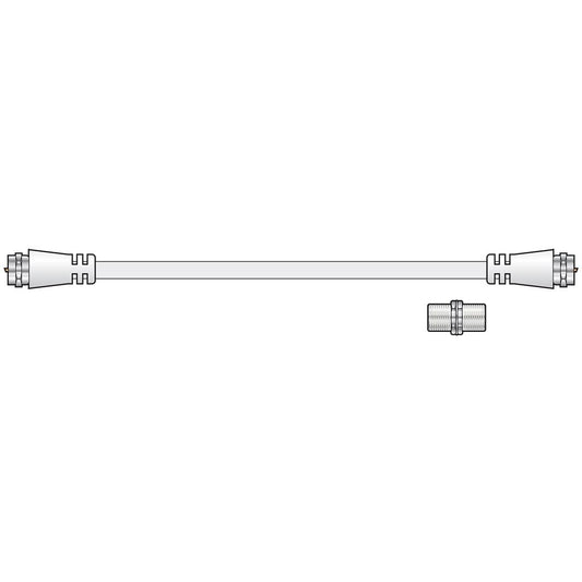 Coaxial F-type Plug to Plug Lead Kit - 5.0m