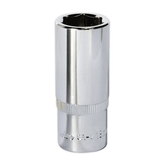 WallDrive&#174; Socket 18mm Deep 3/8"Sq Drive Fully Polished