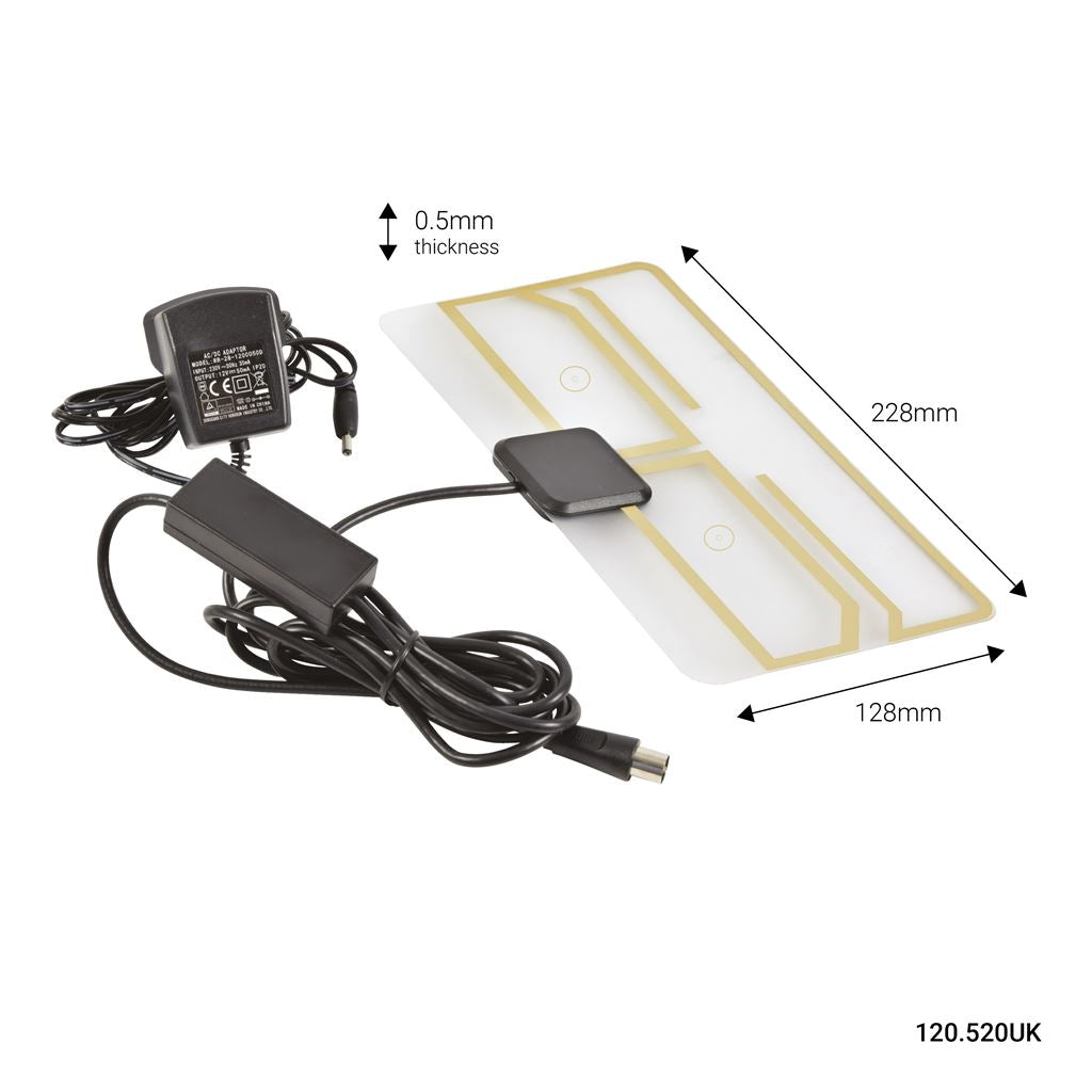 Paper-thin Transparent Amplified HDTV Aerial - ST25A