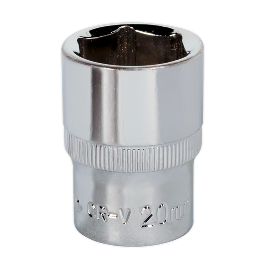 WallDrive&#174; Socket 20mm 1/2"Sq Drive Fully Polished