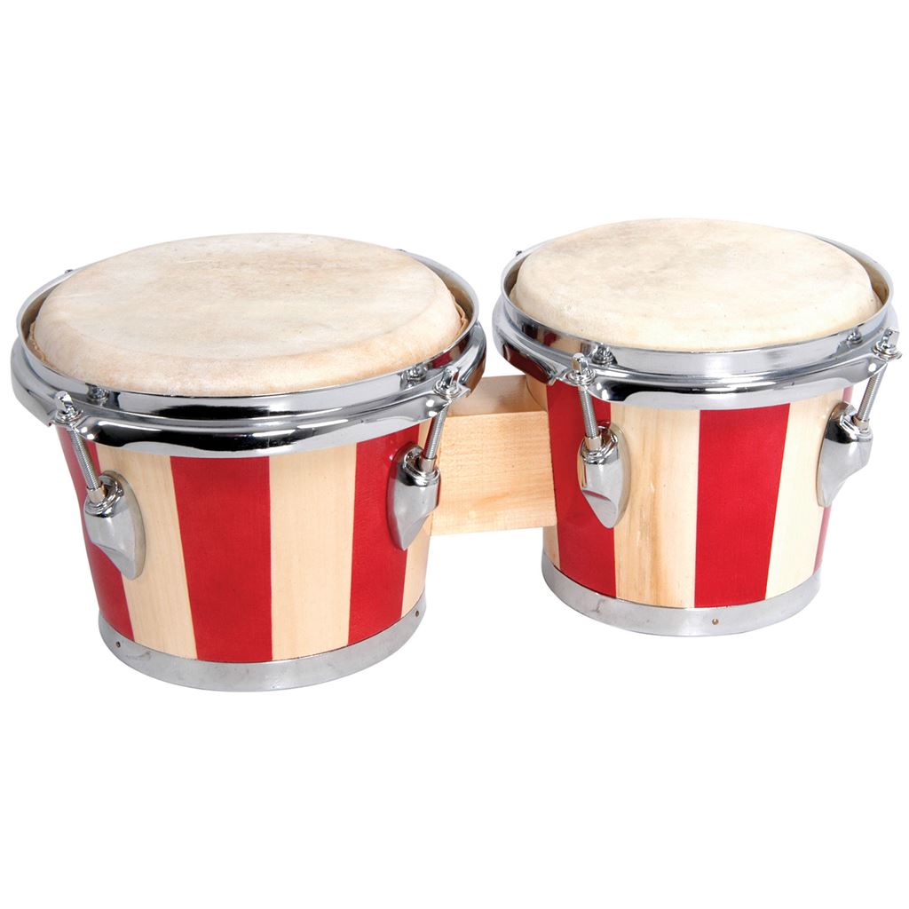 Premium Quality Bongos with Carry Bag - 2-Tone Red inc - PBG67-2TR