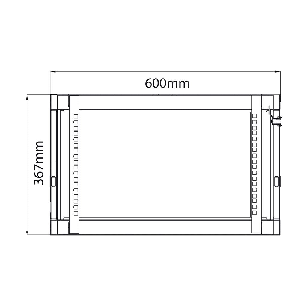 19" Rack Cabinets - 6U x 450mm Deep - RC6U450