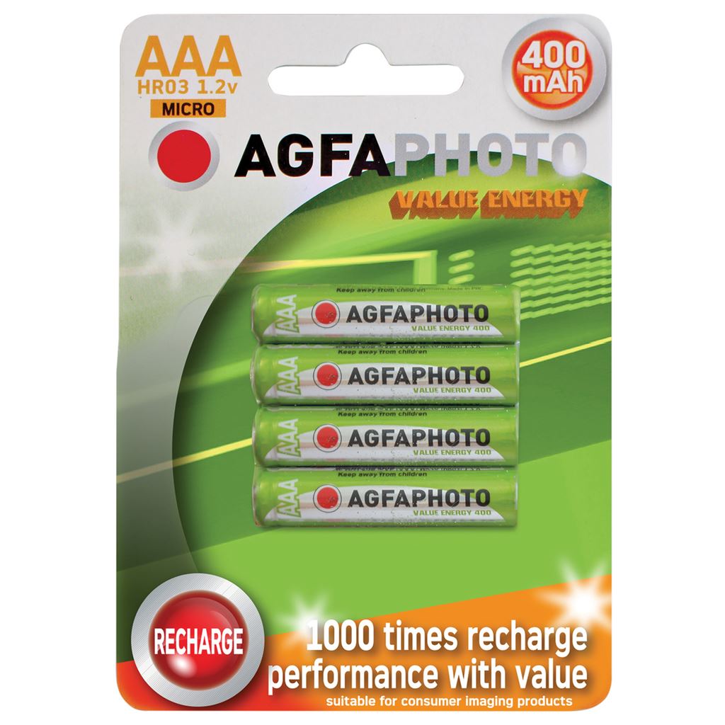 AGFA PHOTO Rechargeable Nimh Battery - Pack of 4