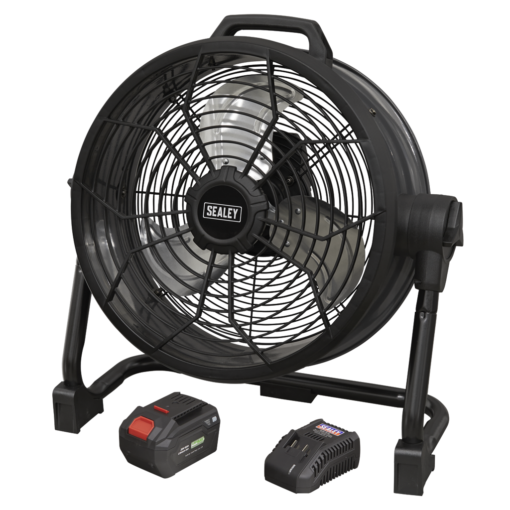 2-in-1 Cordless/Corded 16" High Velocity Drum Fan 20V SV20 Series Kit