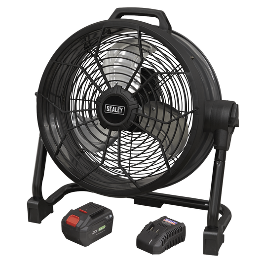 2-in-1 Cordless/Corded 16" High Velocity Drum Fan 20V SV20 Series Kit