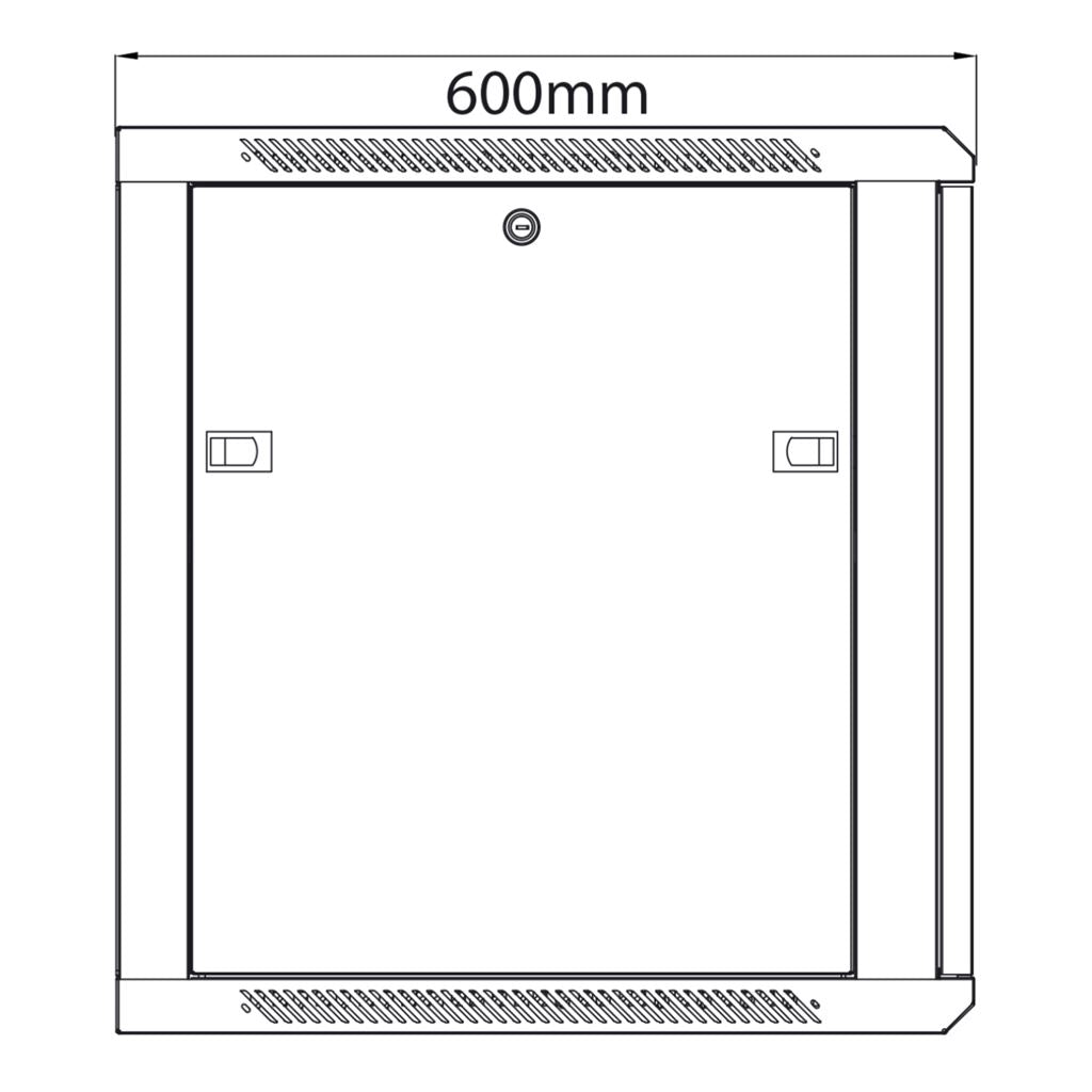 19" Rack Cabinets - 12U x 600mm Deep - RC12U600