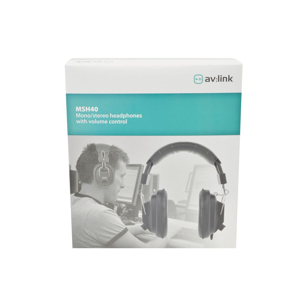 Mono/Stereo Headphones with Volume Control - MSH40