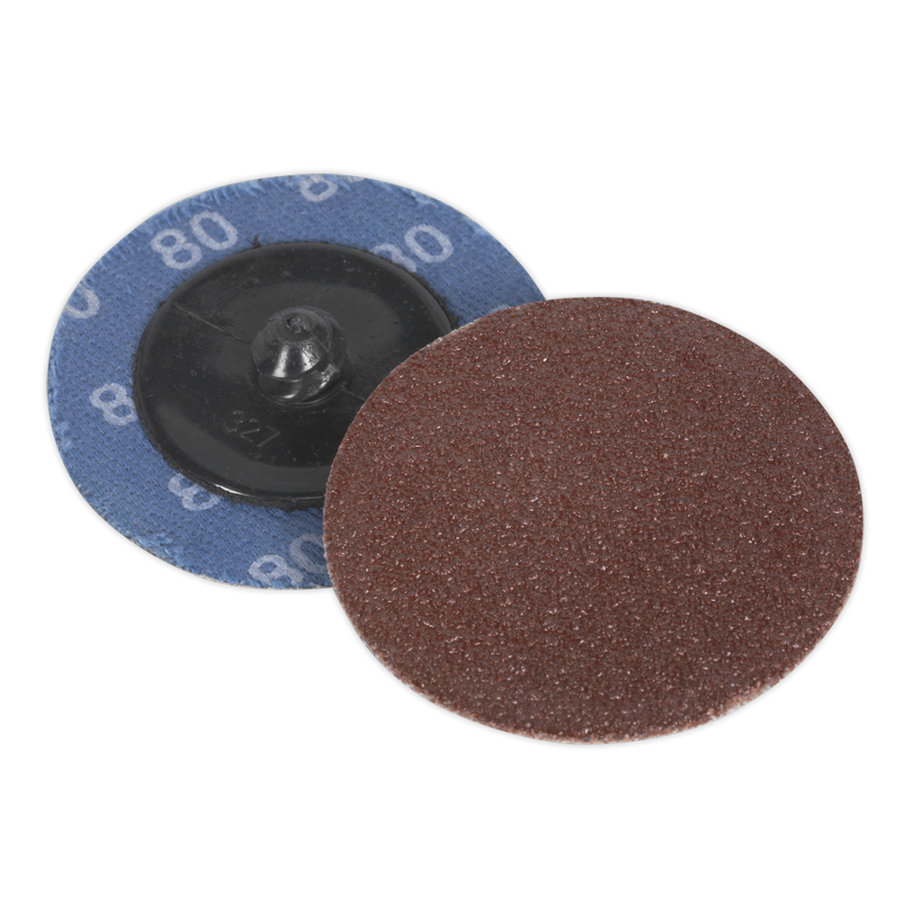 Quick-Change Sanding Disc &#216;50mm 80Grit Pack of 10