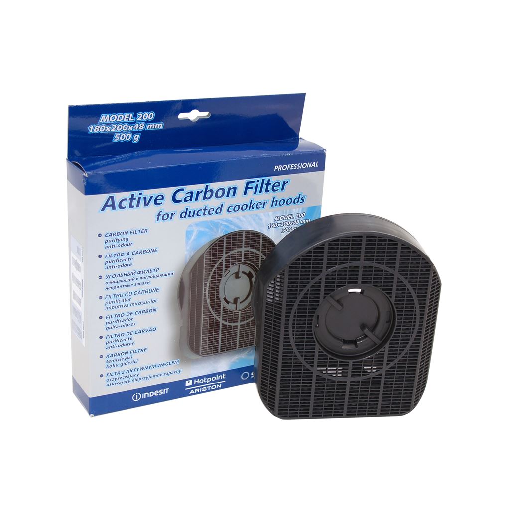 Carbon Filter Singl E Model 200 for Hotpoint Cooker Hood/Cookers and Ovens