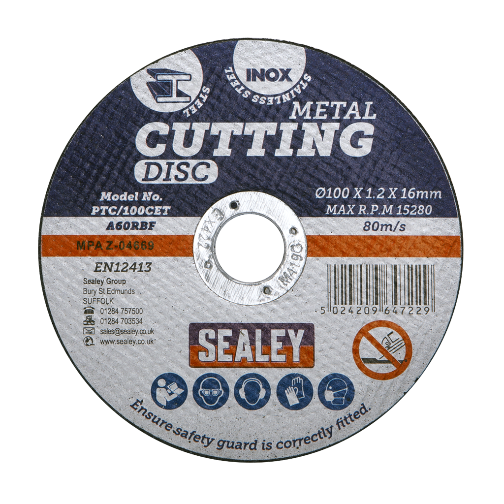 Cutting Disc &#216;100 x 1.2mm &#216;16mm Bore