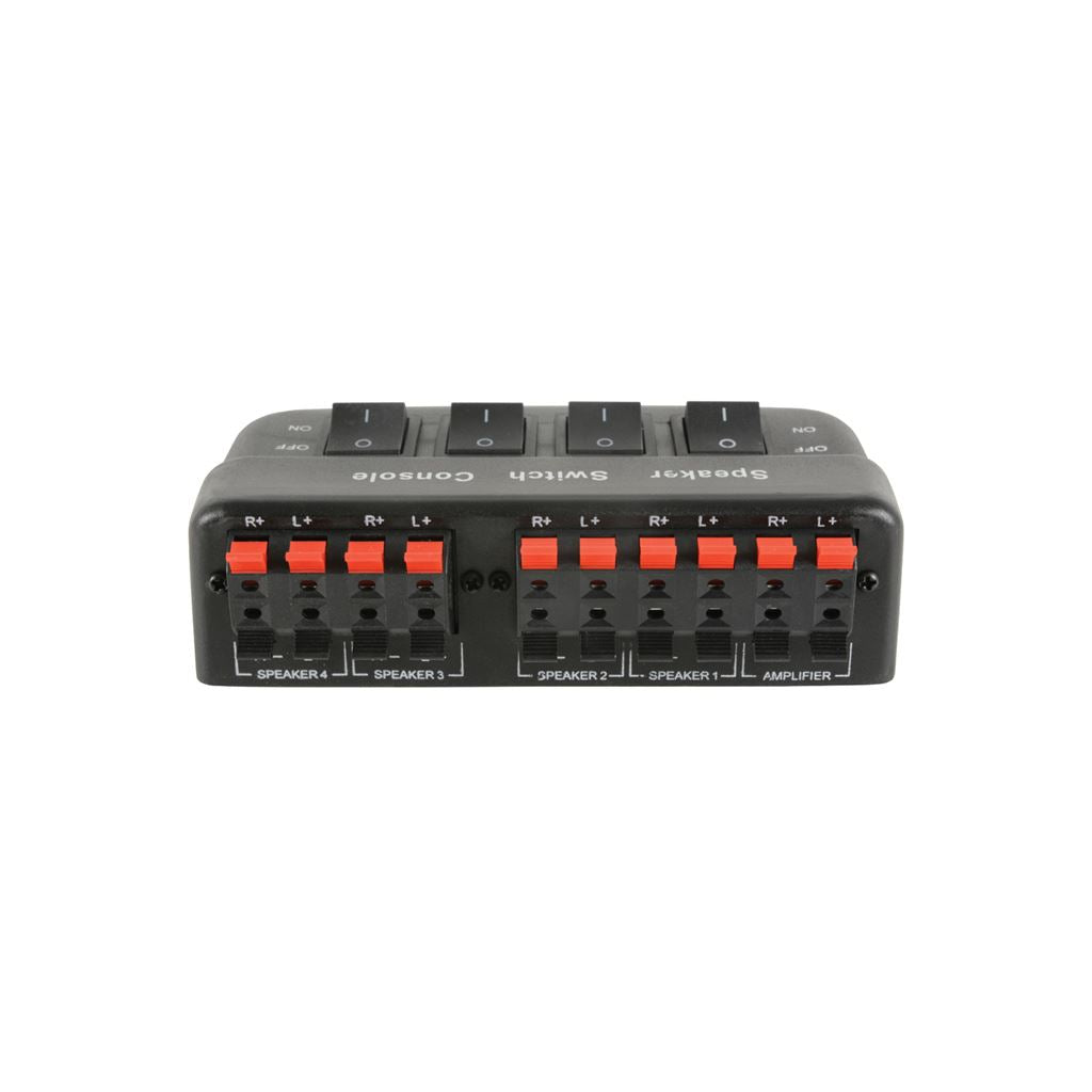 4 Way Loudspeaker Selector - 4-Way - black version - AD-SPK42