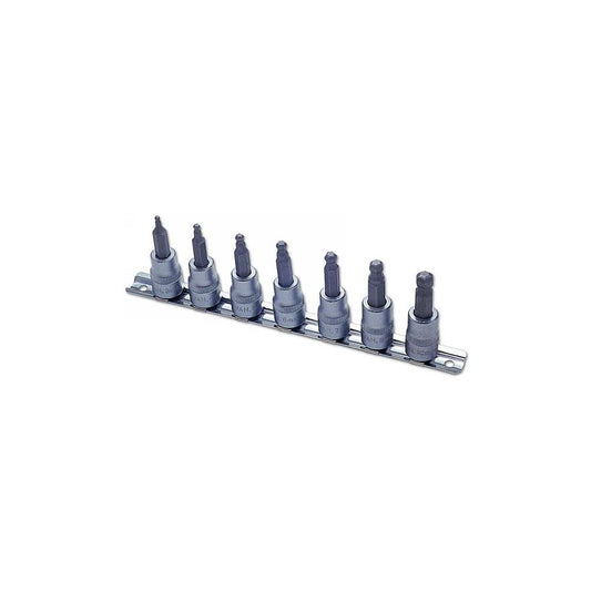 Ball End Hex Bit Set - 3/8in. Drive - 7 Piece