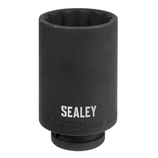 1/2"Sq Drive 46mm 12-Point Impact Socket