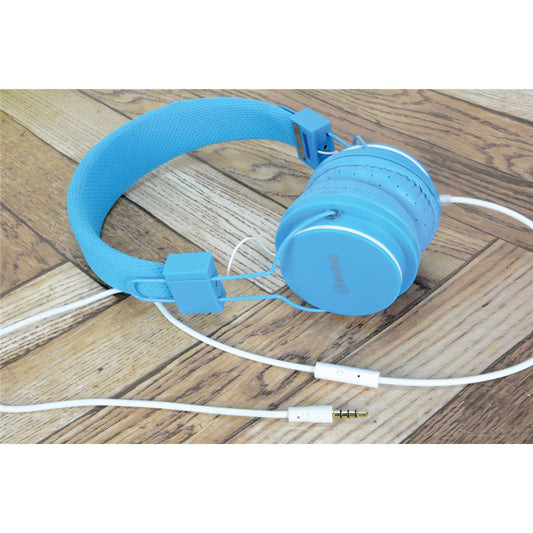 Children&#39;s Headphones with in-line Microphone - Kids Blue - CH850-BLU