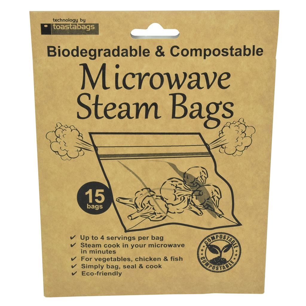 Eco Microwave Steam Bags - 15 Pack