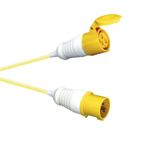 16A 110V Yellow High Current Extension Lead 2.5mm Cable