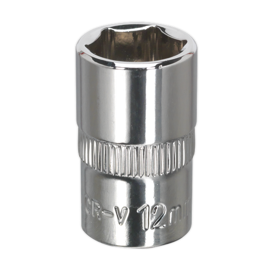 WallDrive&#174; Socket 12mm 3/8"Sq Drive Fully Polished