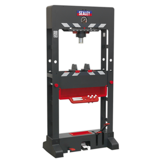 Premier Air/Hydraulic Press 50 Tonne Floor Type with Sliding Ram and Foot Pedal