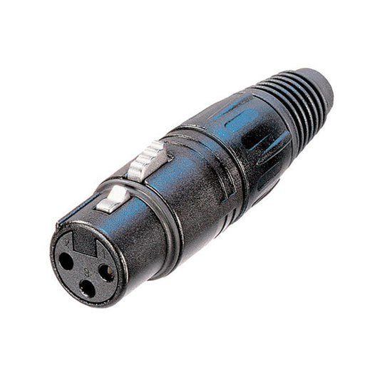 Neutrik NC3FX-BAG Female 3 Pin XLR Line Socket Connector With Silver Plated Contacts