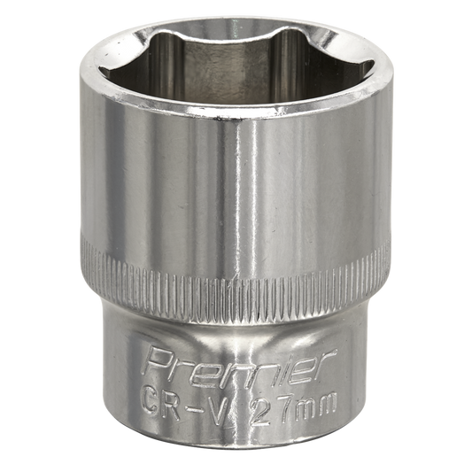 WallDrive&#174; Socket 27mm 1/2"Sq Drive Fully Polished