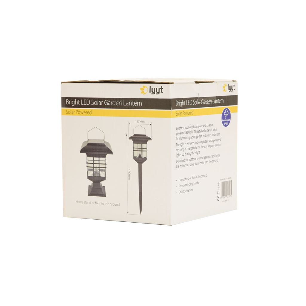 Bright Solar LED Garden Lantern - 8 Light - GARDEN-LHT