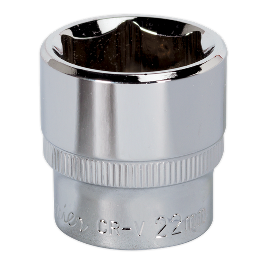 WallDrive&#174; Socket 22mm 3/8"Sq Drive Fully Polished