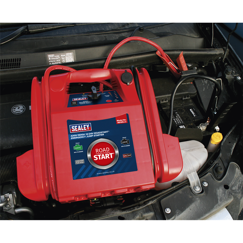 RoadStart&#174; Emergency Jump Starter 12/24V 3200/1600 Peak Amps