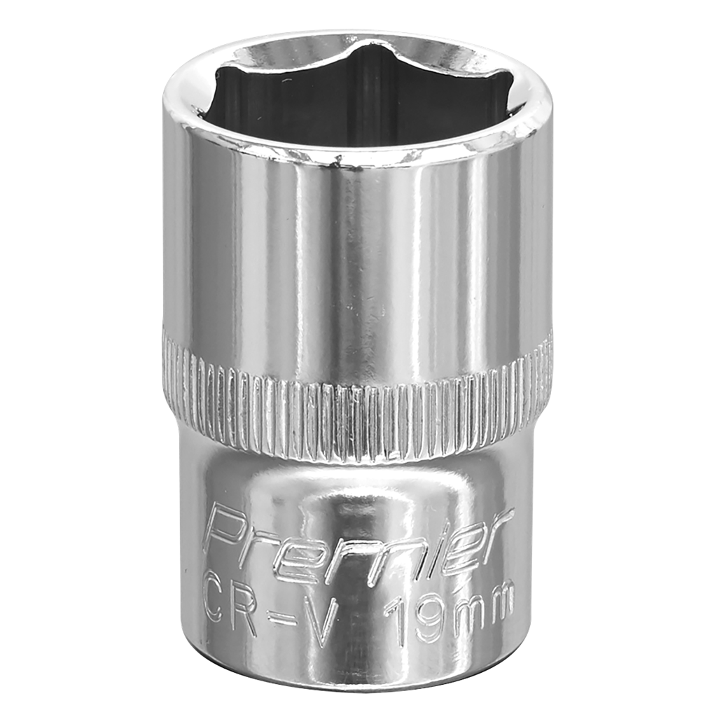 WallDrive&#174; Socket 19mm 1/2"Sq Drive Fully Polished