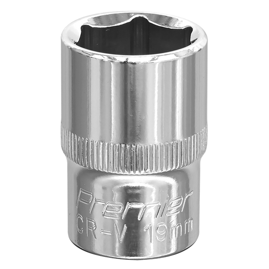 WallDrive&#174; Socket 19mm 1/2"Sq Drive Fully Polished