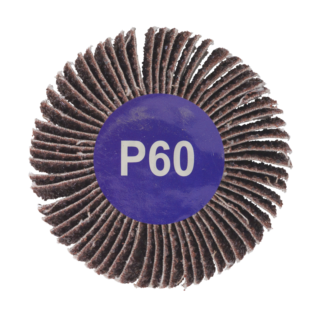 Flap Wheel &#216;60 x 30mm 60Grit 6mm Shaft