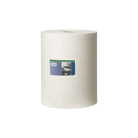 1 Ply Premium Heavy Duty Cleaning Cloth - White - 106m Combi Roll